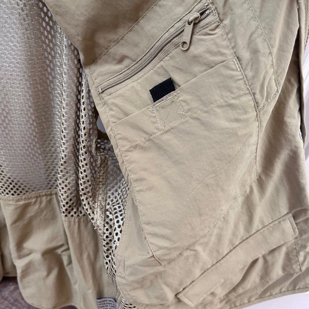 Safari Vest, Extra Large, Khaki - Picture 7 of 8
